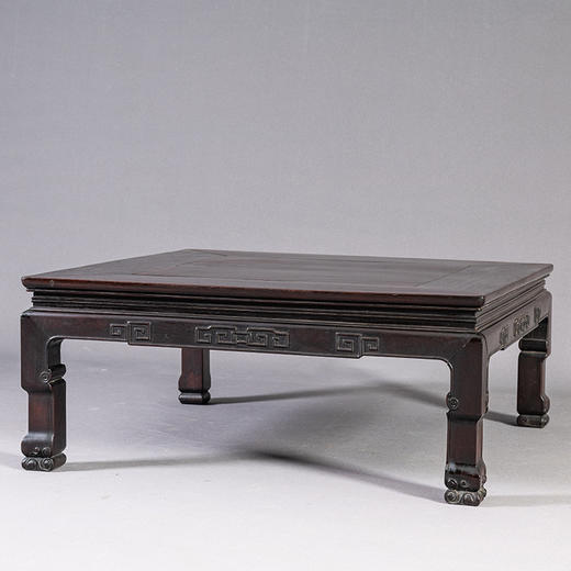 清 红木回纹方形炕桌 商品图0