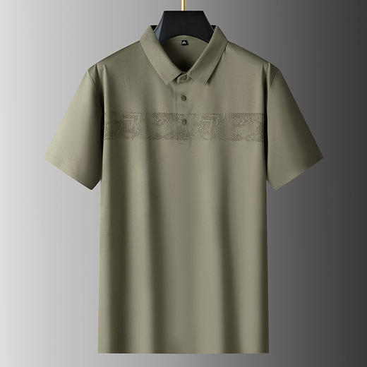 【冰丝】【DPS】大依优型大码短袖POLO衫半袖体恤男大码夏季薄款打底衫肥佬运动休闲 商品图0