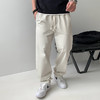 徐太浪缉明线纯色系绳休闲裤男2025新款春秋宽松直筒裤子大码长裤 商品缩略图1
