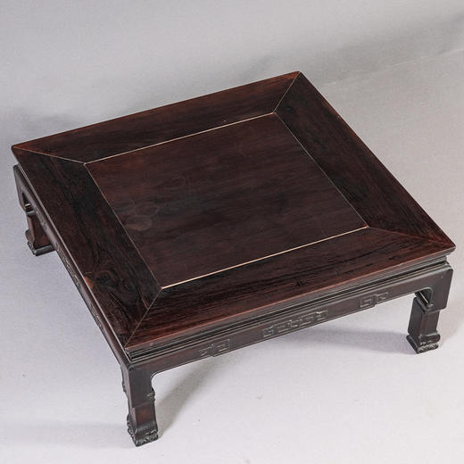 清 红木回纹方形炕桌 商品图4