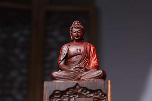 大日如来°小叶紫檀拆房老料摆件 商品图2