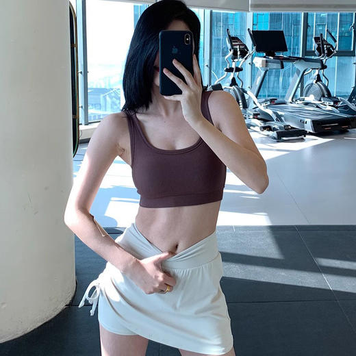 跃牌【周游世界系列】2025春夏新品天丝莫代尔运动内衣 宽肩带固定杯运动背心BR1611 商品图2