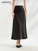 【淘衣节专享】阿菁娜醋酸缎面极简鱼尾神裙F30C213011 商品缩略图0