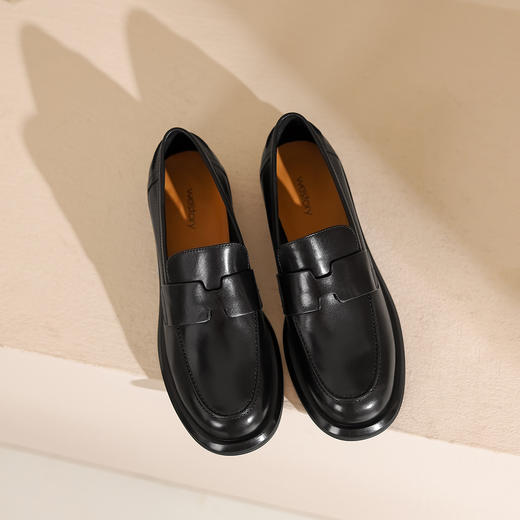 westory2024秋季新款时尚优雅单鞋气质百搭平底乐福鞋女W24CM74811 商品图1