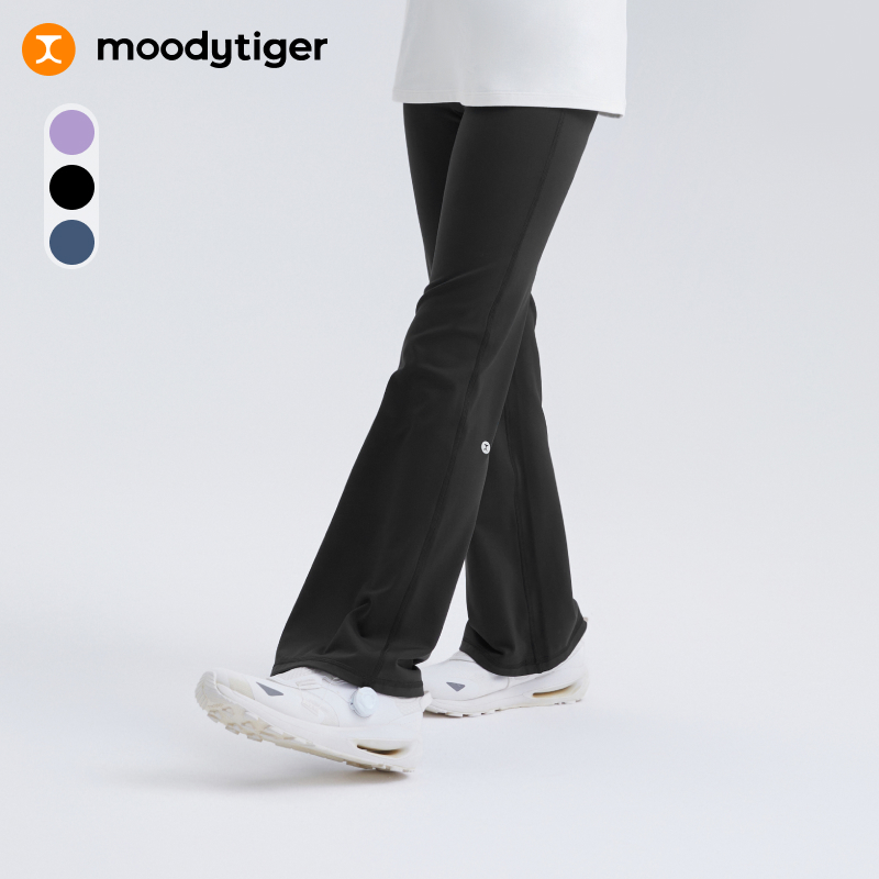 moodytiger女童微喇紧身裤25夏新运动高弹柔软亲肤瑜伽裤51211424【DR】