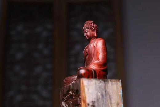 大日如来°小叶紫檀拆房老料摆件 商品图6