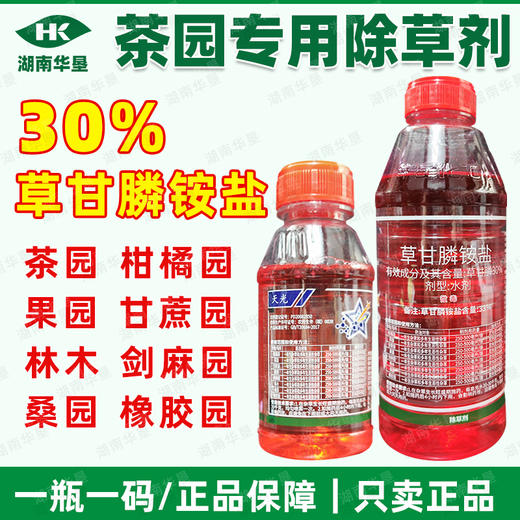 茶园专用除草剂正品草甘膦胺盐柑橘果园专用强力除杂草烂根剂批发 商品图1