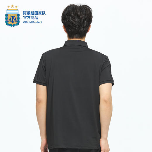 【官方正版】阿根廷国家队 | 夏季透气黑色男士Polo商务风 商品图4