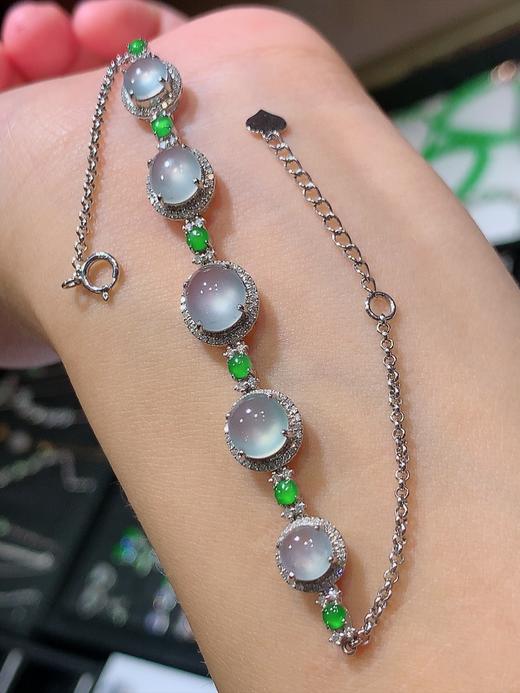 蛋面翡翠手链 商品图1