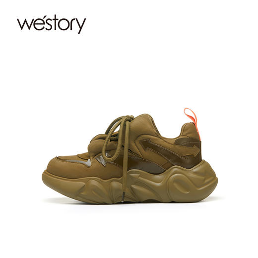 westory秋季新款休闲舒适厚底老爹鞋72151 商品图3