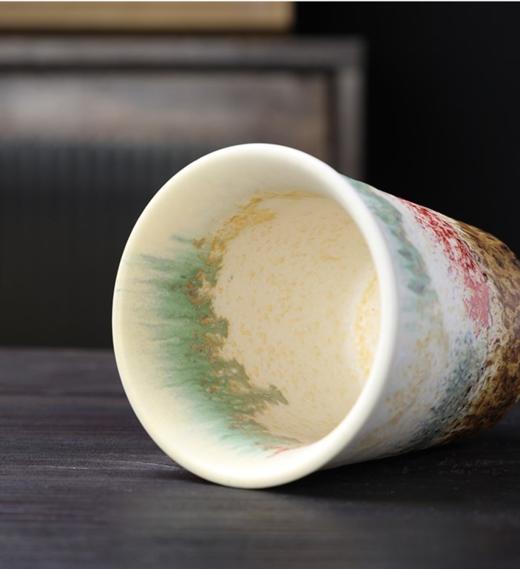 敦煌【窑变陶瓷可乐杯】窑变茶杯主人杯 单杯大容量陶瓷可乐杯喝水杯子 高颜值咖啡杯马克杯 商品图4