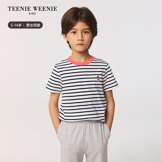 TeenieWeenie Kids小熊童装春夏男女童经典条纹短袖T恤TKRS256371H 商品图3