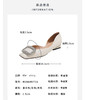 westory春夏新款时尚优雅单鞋方扣水钻气质百搭平底鞋女S24CE74461 商品缩略图7