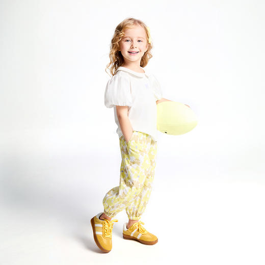 女童翻领SORONA凉感短袖上衣夏季新款安奈儿童装实体店同款XG521689 商品图6