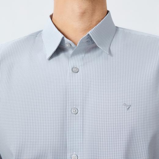 【含莫代尔】柒牌格纹提花短袖衬衫男士夏季新品时尚休闲翻领衬衣128A71350 商品图2