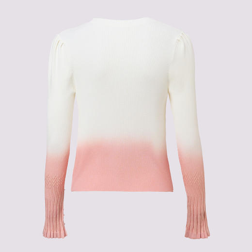 复古少女感珍珠扣喇叭袖针织开衫外套(货号:MF86JA002E0002) 商品图4