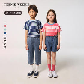 TeenieWeenie Kids小熊童装春夏男女童经典条纹短袖T恤TKRS256371H