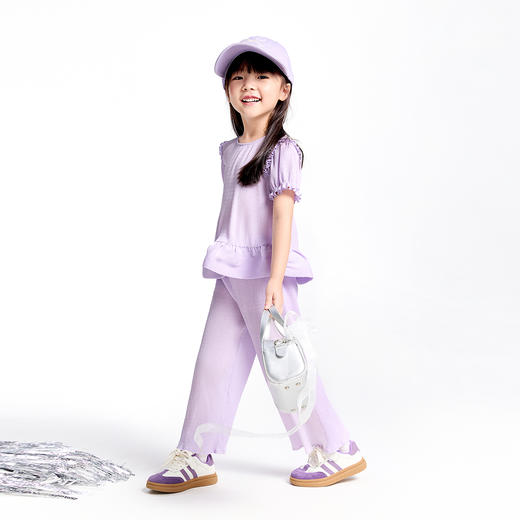 女童全腰梭织长裤夏季新款安奈儿童装实体店同款XG526708 商品图5