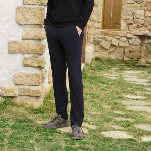 半身缘男裤 春季运动舒适松紧腰休闲裤251301M10303593 商品图4