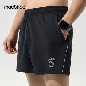 马孔多梭织4英寸跑步短裤 三口袋收纳 原纱凉感 速干 抗菌 抗紫外线