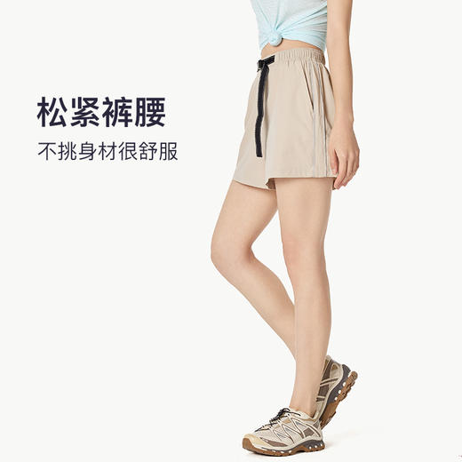 Leorrey/乐拉休闲复古简约宽松高腰工装裤跑步运动裤短裤DK6189 商品图1