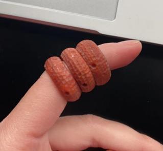 JS（小白）南红星球面哑光指环 商品图0