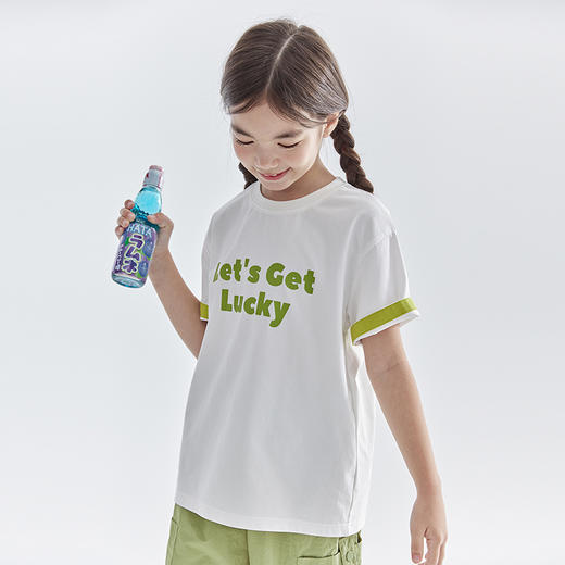 cicochild 2025春夏第一波新品字母印花短袖T恤860C256002YZ 商品图3