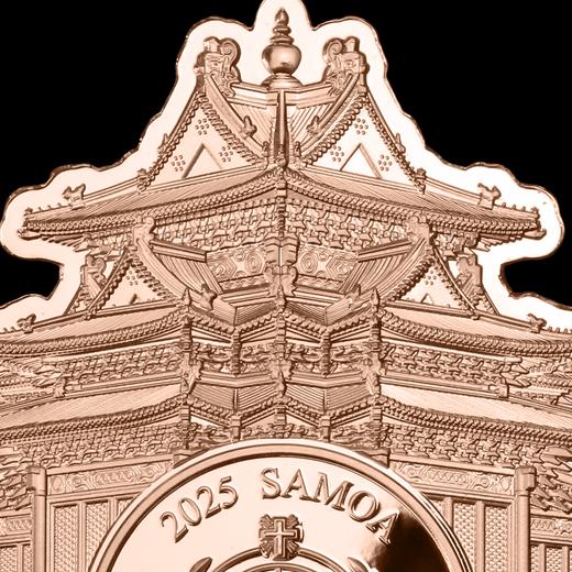 北京角楼形纪念币！2025萨摩亚世界城市系列！镶嵌珐琅！ 商品图10