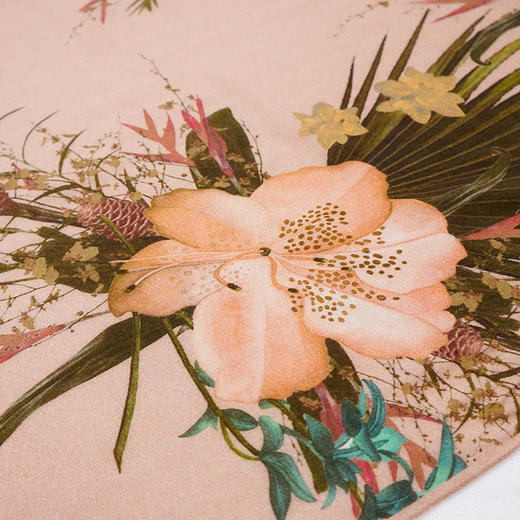 东黎 • 绒韵花色精纺印花方巾 85*85CM  4460 商品图8