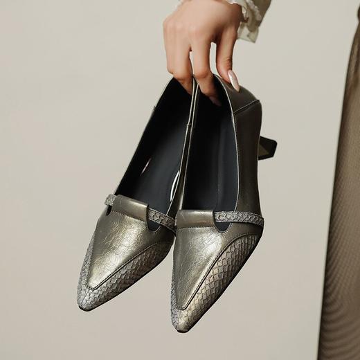 【预售5天】时尚法式低跟，小皮鞋拼色单鞋YCJX&H-7332 商品图1