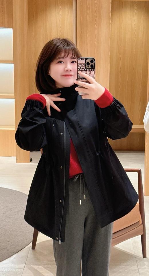 【高品质私服】【IC 丝羊毛精纺平纹布黑色短风衣】随性简约得廓形拓展户外G1183-CC【无标出货 介意慎拍】 商品图6