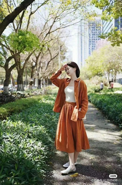 【3月7日 下午13:00 秒杀】女神节巨献：纯原 之禾走秀款 亚麻平纹POLO领衬衣 商品图0