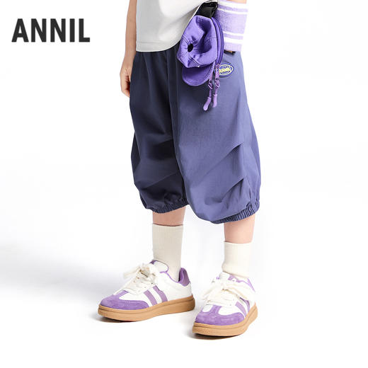 男童全腰梭织七分裤夏季新款安奈儿童装实体店同款XB526629 商品图1