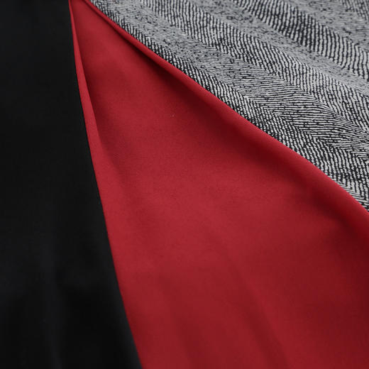 QF813斯尔丽2025新款新国风改良版旗袍收腰放摆插片拼接印花优雅连衣裙 商品图8