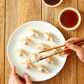 思念手打天下系列猪肉白菜水饺1.08kg54只 早餐蒸饺 商品图4