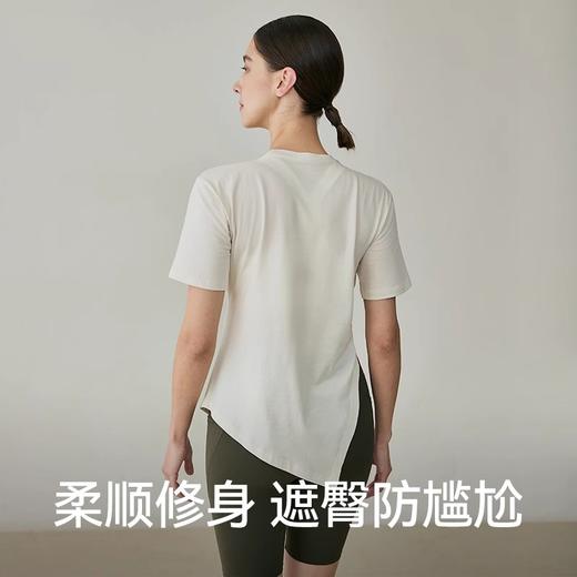 跃牌【周游世界系列】2025春夏新款瑜伽服美国PIMA匹马棉女子短袖T恤TP0846 商品图2