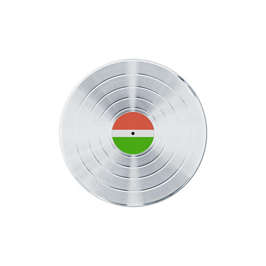 【POPGRIP泡泡骚】银胶唱片 手机粘贴式气囊支架 Backspin旋转系列 玩乐状态 黑胶 银色 音乐 商品图1