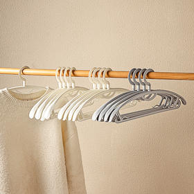 摩登主妇无痕晾衣架家用挂衣收纳神器防滑不鼓包宽肩加厚加粗衣撑