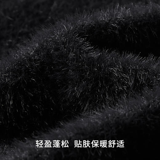 simplepieces毛织女SPS新品羽毛纱立领箱型短上衣 商品图4