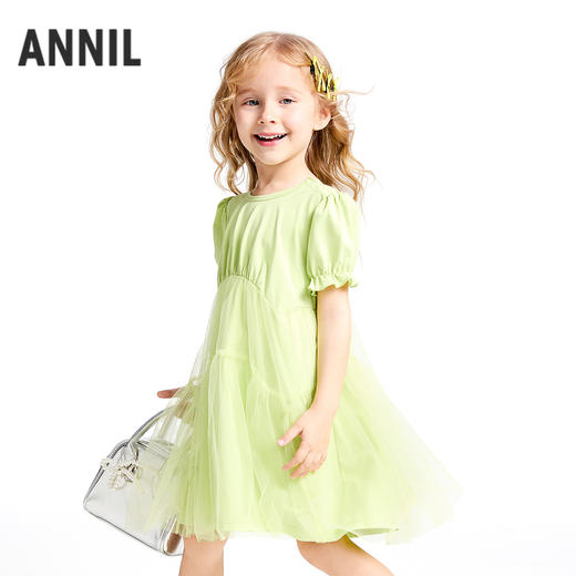 女童短袖SORONA连衣裙夏季新款安奈儿童装实体店同款XG523648 商品图2