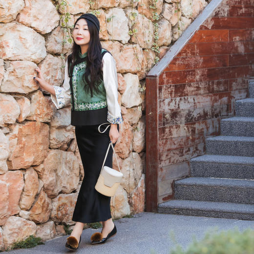 【林栖设计小店】（现货）优雅半身裙缎面复古法式百搭鱼尾修身显瘦气质2025春夏新品裙子女1952091 商品图3