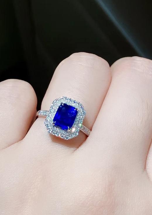 2.4ct刻面蓝宝石戒指吊坠 商品图2