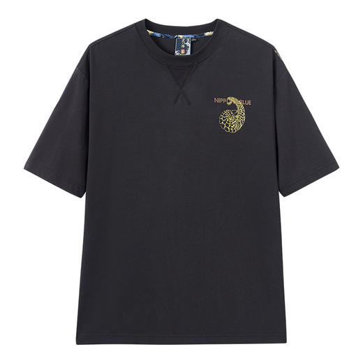 ONIARAI/鬼洗25春夏新品泥棒蓝如意鲮鲤绣花短袖T恤男式 25NOB31 商品图3