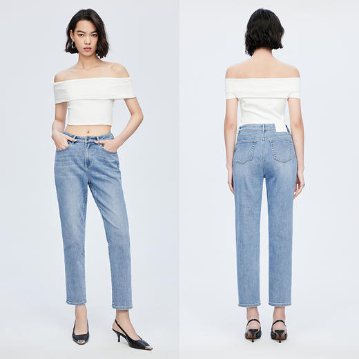 SPS上衣女夏季莫代尔一字肩抹胸上衣 商品图4