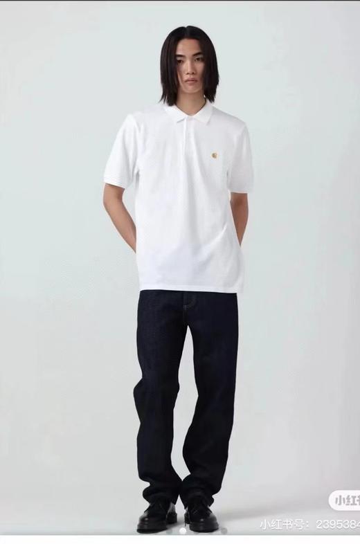 卡哈特 25SS金标刺绣珠地网眼棉短袖Polo衫 Z-15077 商品图2