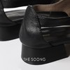 THESOONG"优雅随行"进口小牛皮法式系带镂空尖头鞋HWXZ6556 商品缩略图1