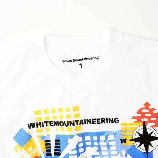 White Mountaineering 白山 MAP T-SHIRT 地图印花圆领短袖T恤 商品图1
