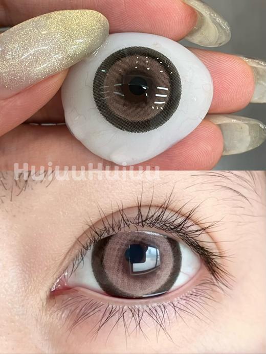 【本店实拍】Sheepcon-月光系列-月光小狗棕/月光小兔粉/月光小猫灰-14.5mm 【年抛 度数0-1000度 含525/575 】 商品图1