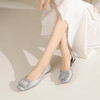 westory春夏新款时尚优雅单鞋方扣水钻气质百搭平底鞋女S24CE74461 商品缩略图6