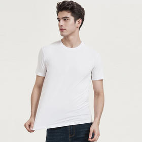 岸纾 优可丝杜邦索罗娜环保抗菌短袖T恤220克（9色可选）T1232